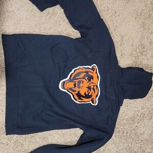 NFL Chicago Bears Hoodie with Orange Bear Emblem